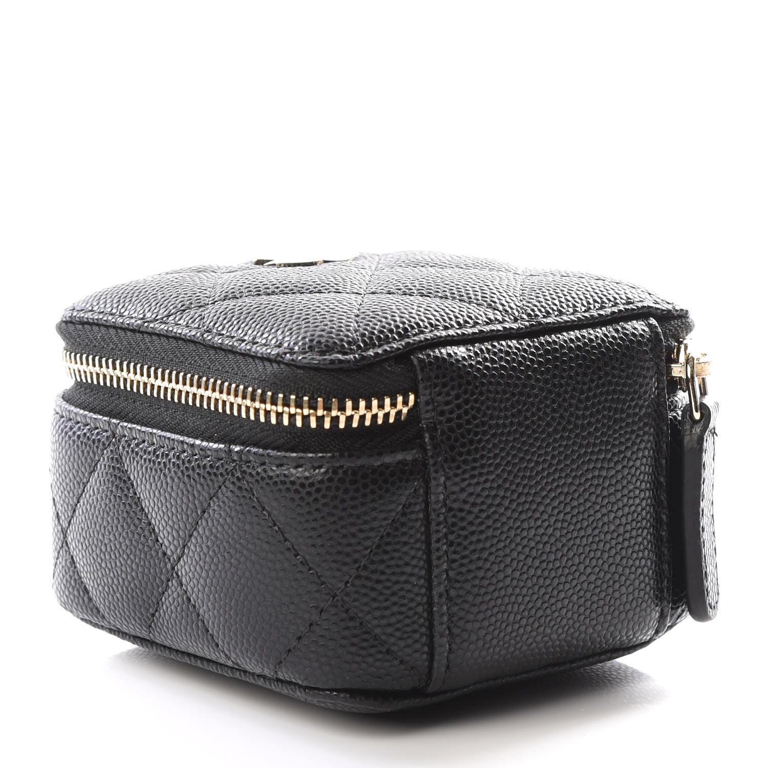 Chanel Caviar Quilted Jewelry Travel Case Black 2 of 11