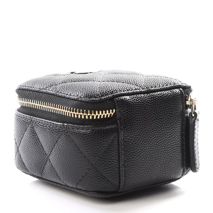 Chanel Caviar Quilted Jewelry Travel Case Black 2 of 11