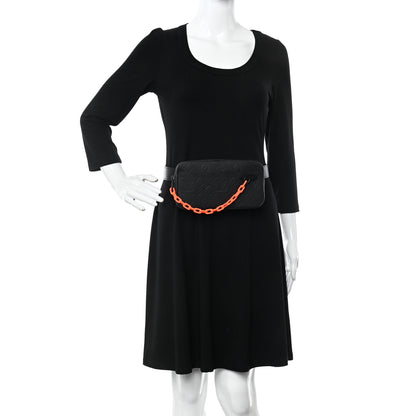 Louis Vuitton Taurillon Monogram Uniformes Solar Ray Soft Pochette Volga Belt Bag Black 2 of 10