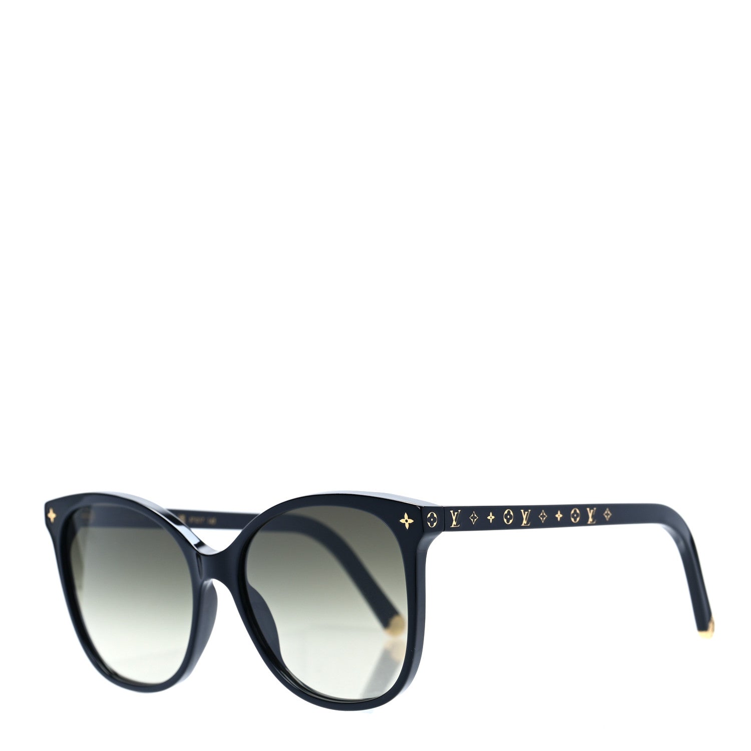 Louis Vuitton Acetate My Monogram Light Cat Eye Sunglasses Z1657W Black 1 of 6