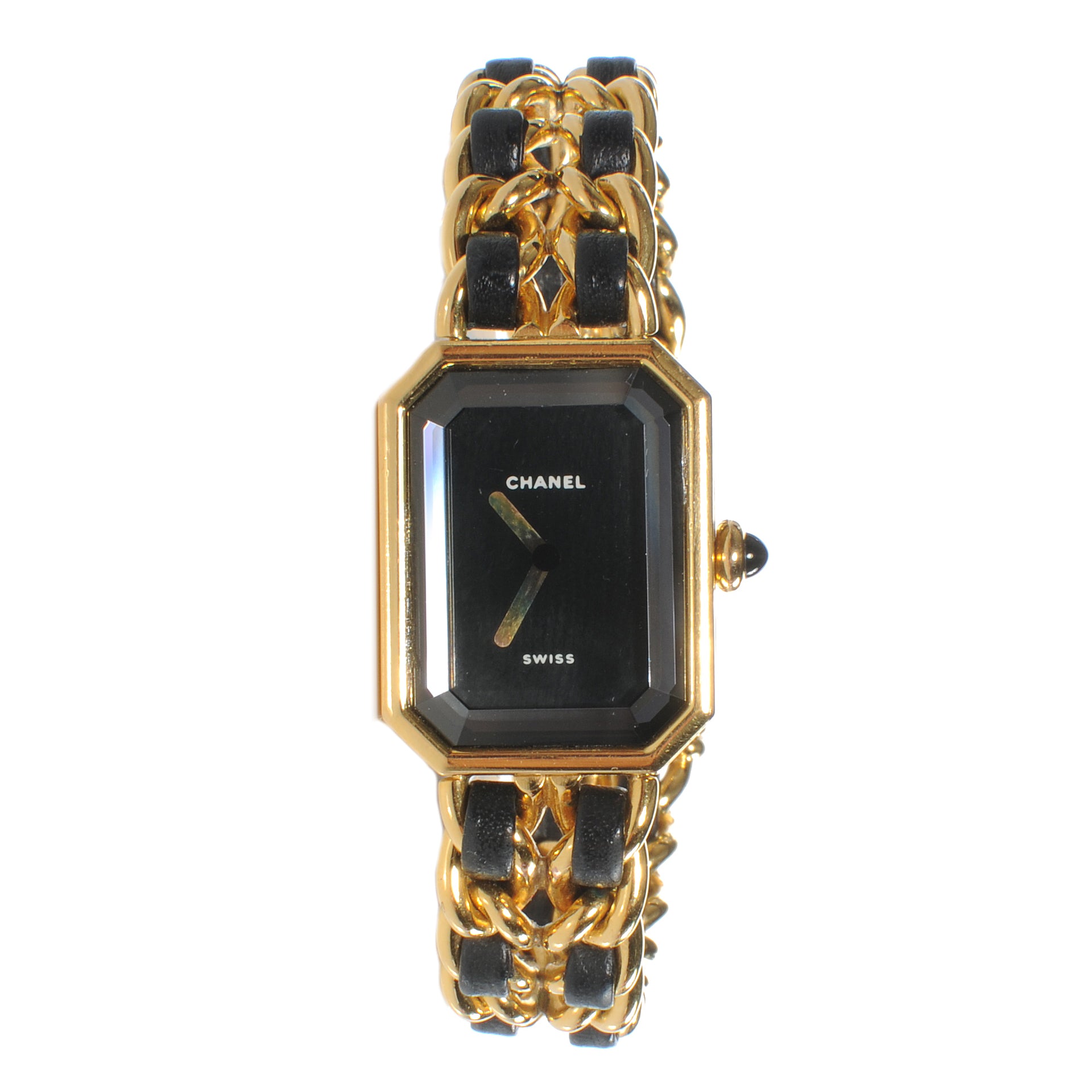 Chanel Stainless Steel Lambskin 20mm Chain Premiere Quartz Watch Gold M 1 of 10