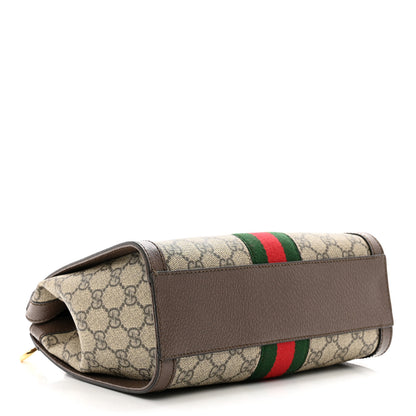 Gucci GG Supreme Monogram Small Ophidia Tote Bag Brown 4 of 10
