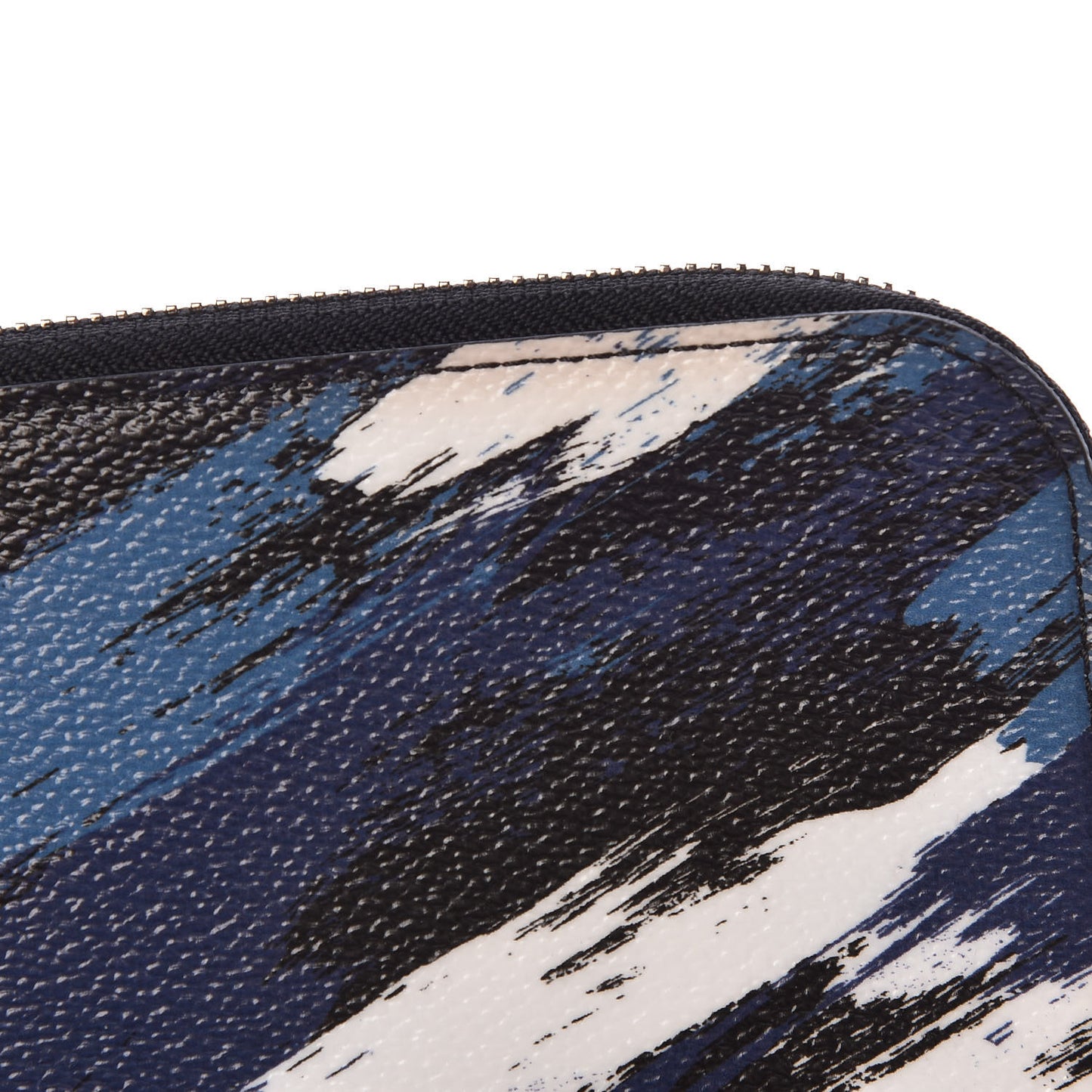 Canvas Printed Brushstroke Camouflage Pochette Jour PM Blue