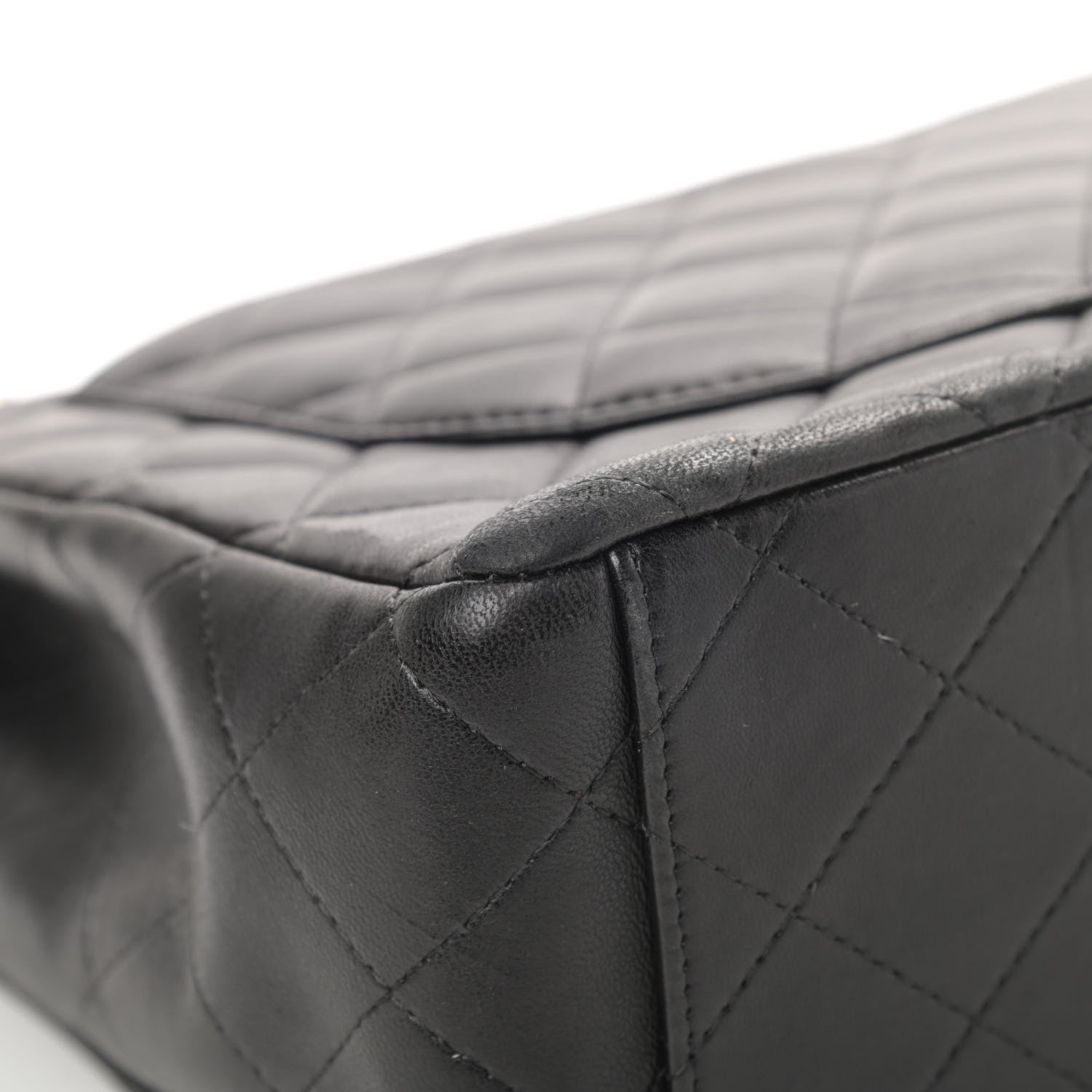 Chanel Lambskin Quilted Maxi Double Flap Black 11 of 21