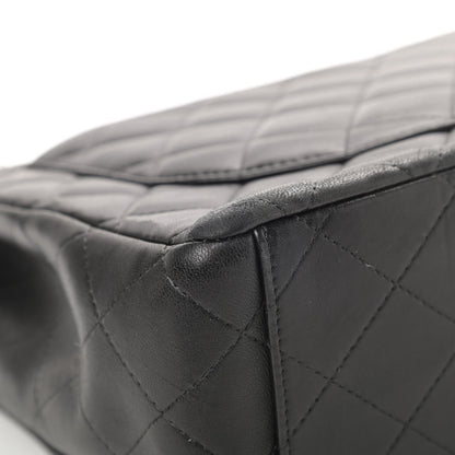 Chanel Lambskin Quilted Maxi Double Flap Black 11 of 21
