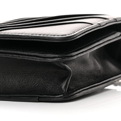Chanel Lambskin Pyramid Wallet On Chain WOC Black 11 of 11