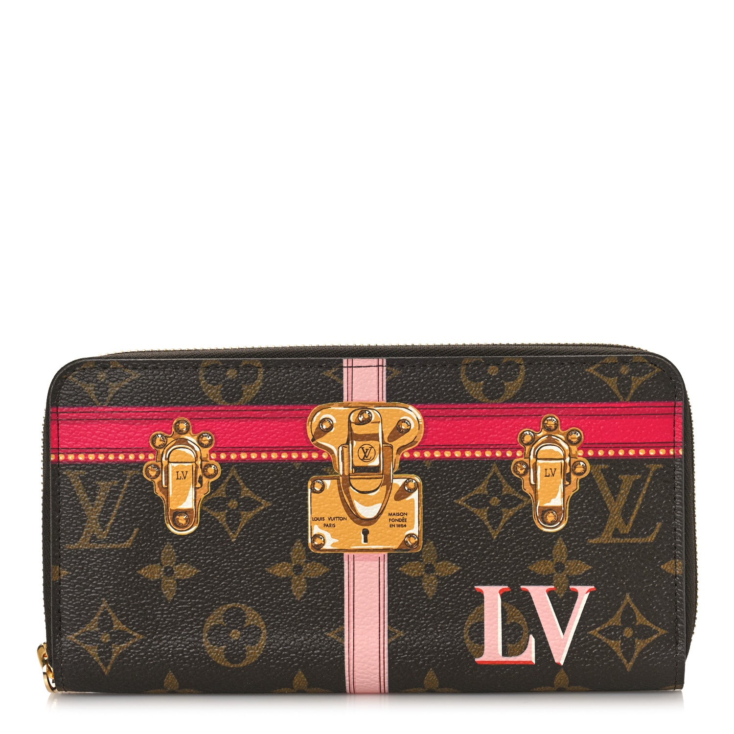 Louis Vuitton Monogram Summer Trunks Zippy Wallet 1 of 8