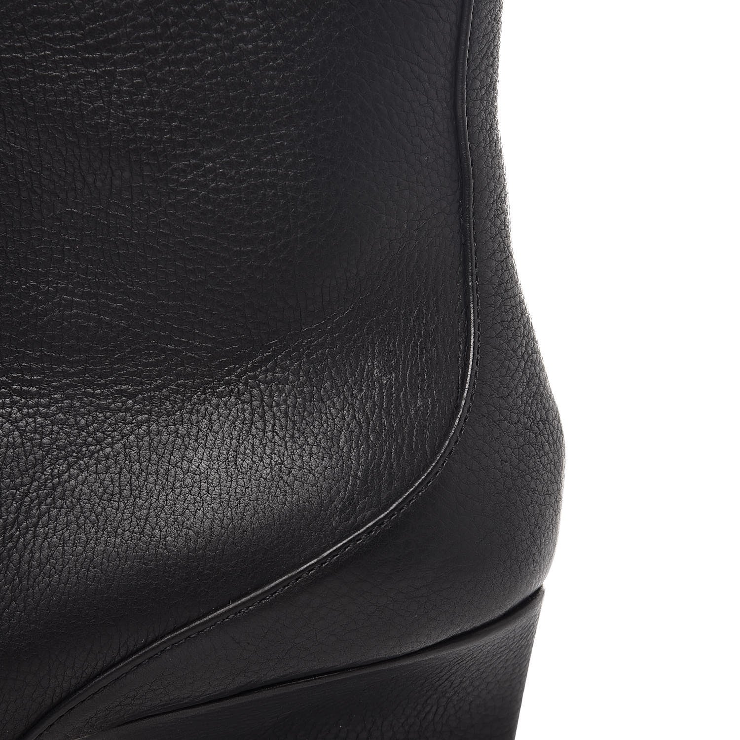 Jimmy Choo Grainy Calfskin Autumn 65 Ankle Boots 38 Black 14 of 14