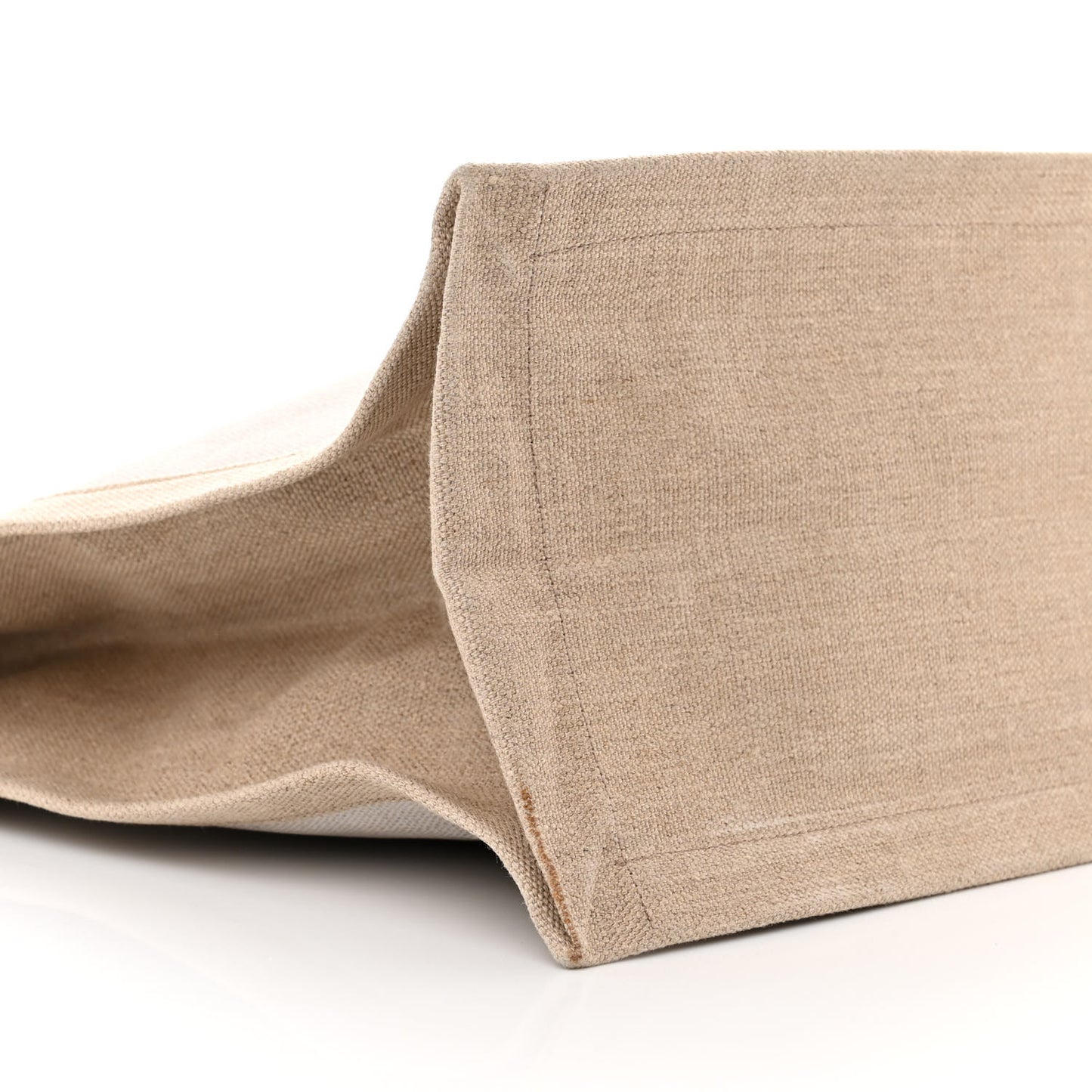 Linen Calfskin Rive Gauche Tote Optic White