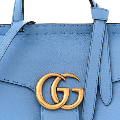 Gucci Calfskin Small GG Marmont Top Handle Bag Clear Sky Blue 8 of 11