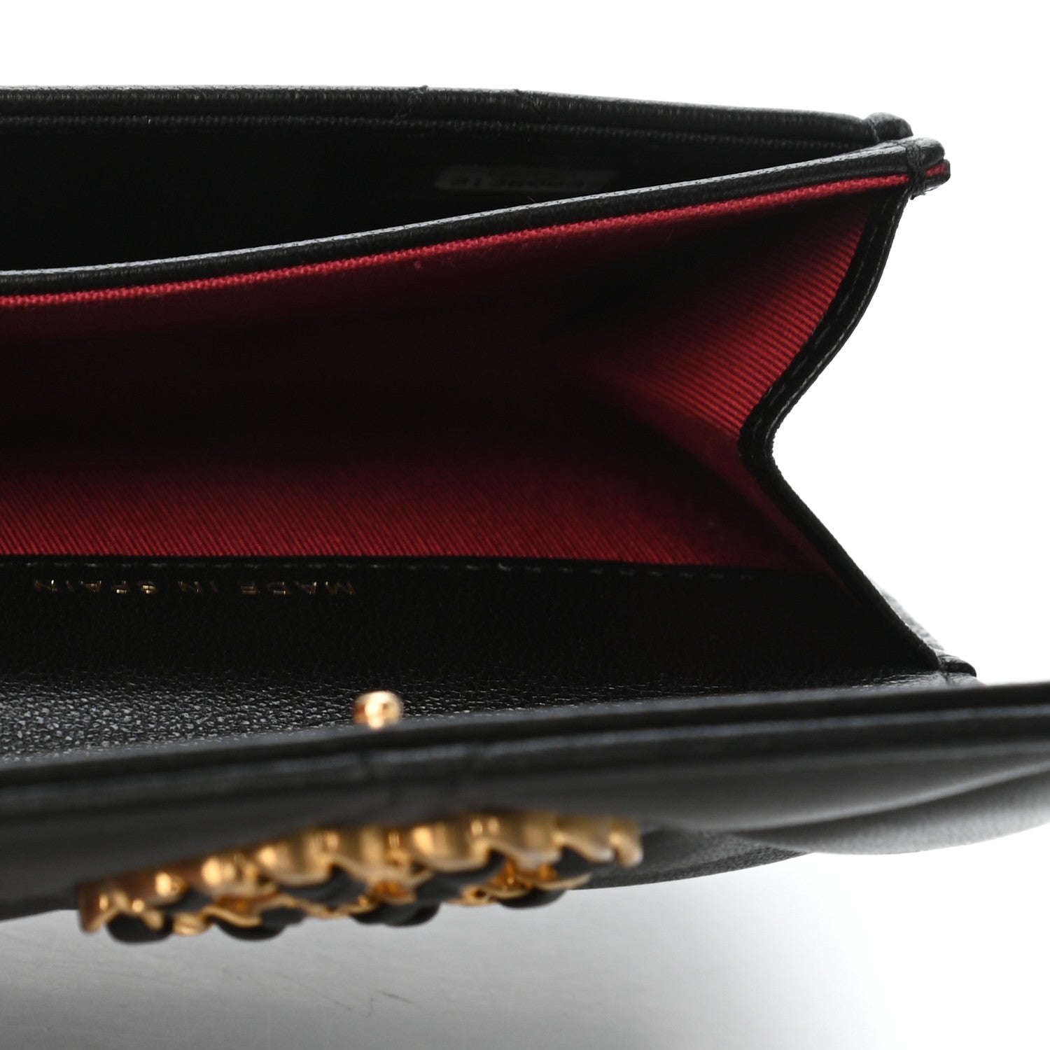 Chanel Lambskin Quilted Chanel 19 Flap Card Holder Black 5 of 9