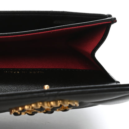 Chanel Lambskin Quilted Chanel 19 Flap Card Holder Black 5 of 9
