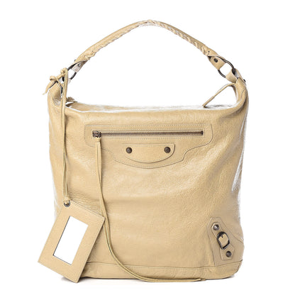 Balenciaga Agneau Classic Hardware Day Hobo Latte Beige 1 of 10