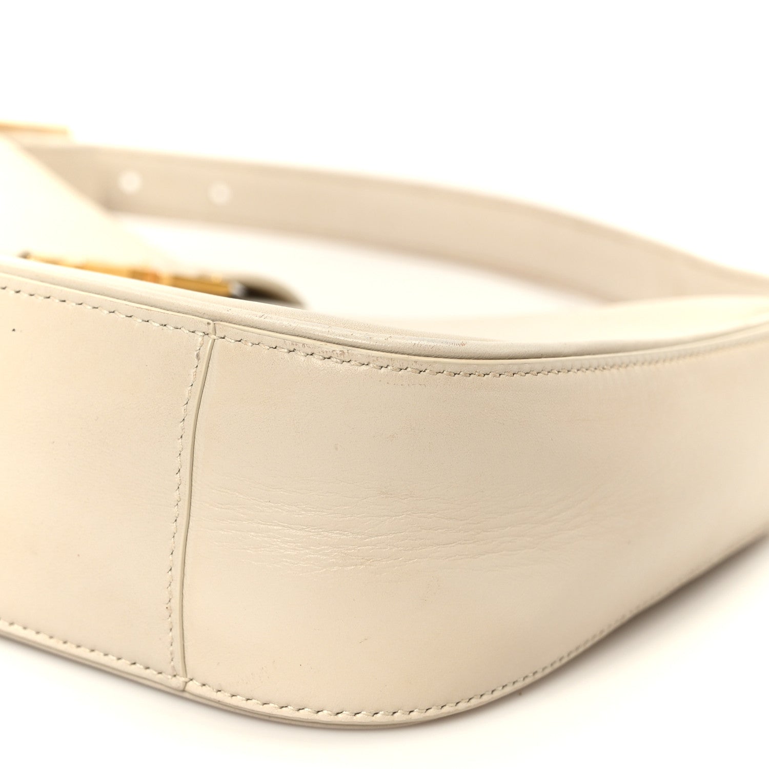 Saint Laurent Smooth Calfskin Le 5 A 7 Hobo Blanc Vintage 10 of 11