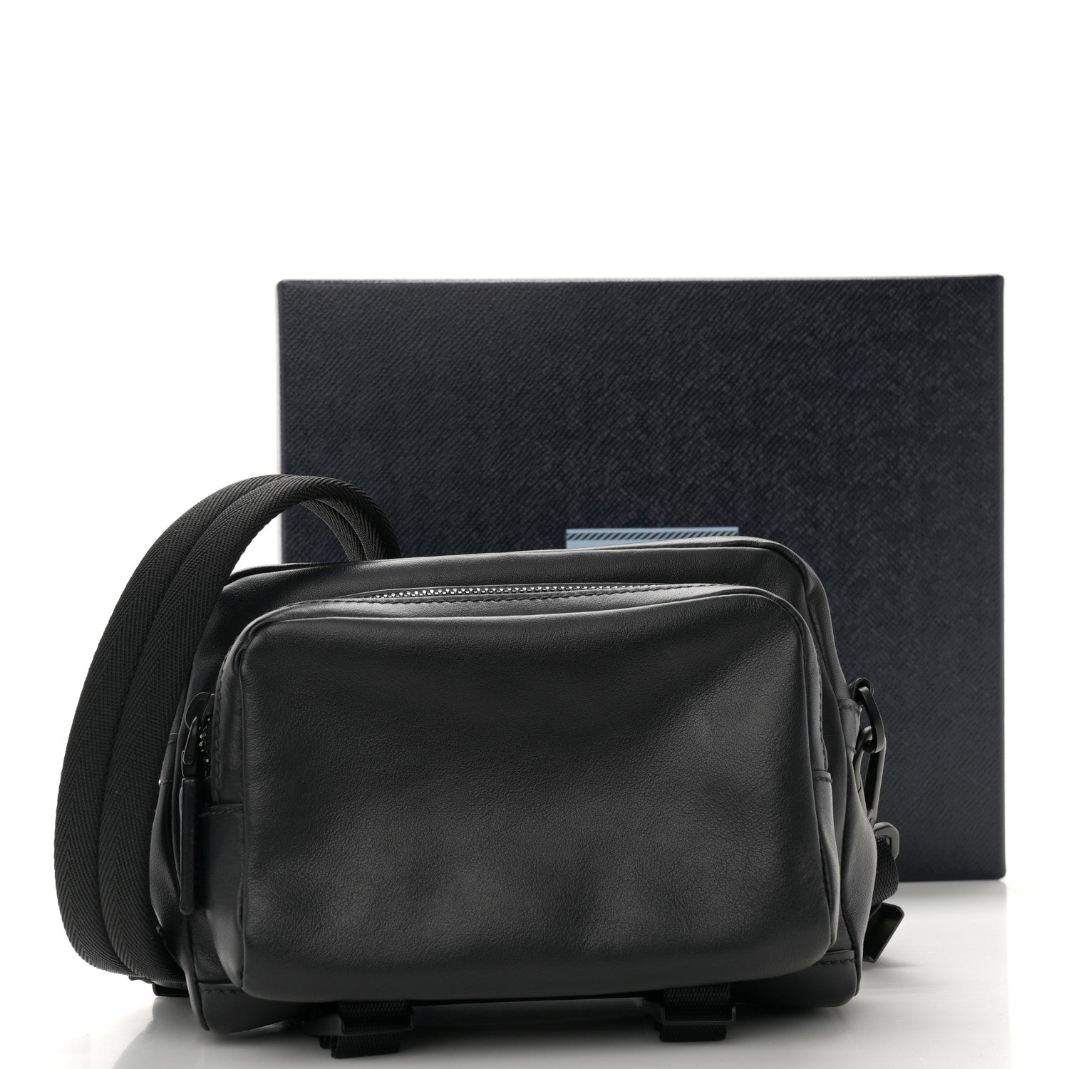 Prada Grace Lux Montagna Messenger Bag Black 11 of 11