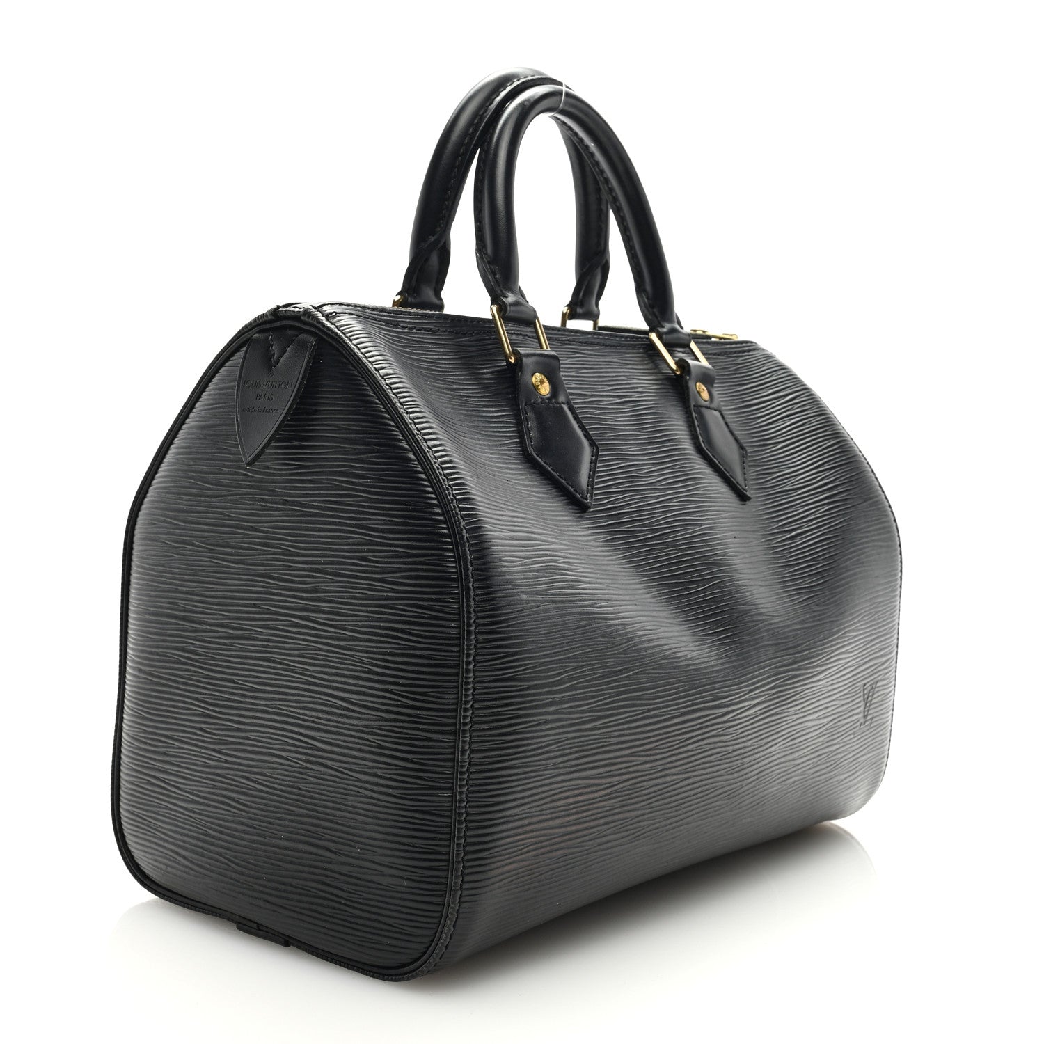 Louis Vuitton Epi Speedy 25 Black 3 of 8