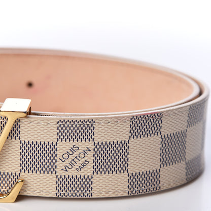 Louis Vuitton Damier Azur LV Initiales Belt 80 32 3 of 8