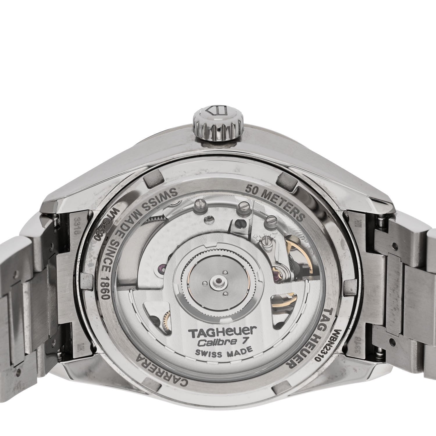 Tag Heuer Stainless Steel 36mm Carrera Date Automatic Watch Silver WBN2310 4 of 5