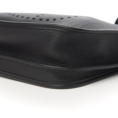 Hermes Taurillon Clemence Evelyne III PM Black 8 of 9