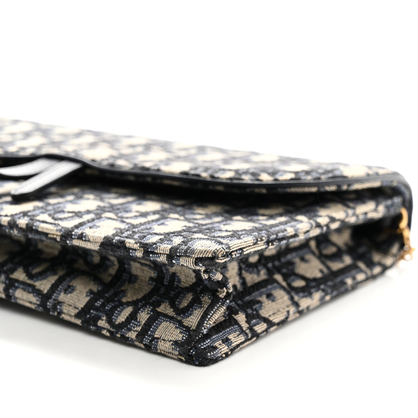 Oblique Saddle Chain Pouch Blue