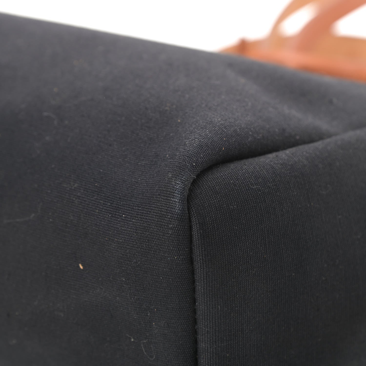 Hermes Toile Vache Calfskin Herbag 30 PM Black Natural 11 of 21