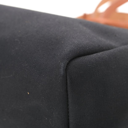 Hermes Toile Vache Calfskin Herbag 30 PM Black Natural 11 of 21