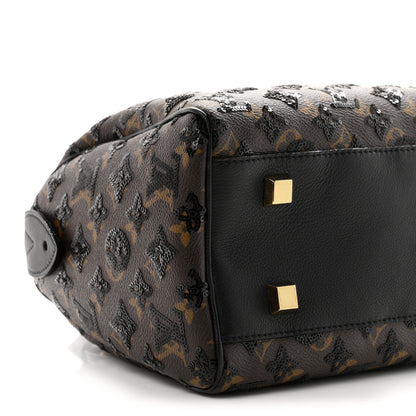 Louis Vuitton Monogram Sequins Eclipse Speedy 28 Black 8 of 10