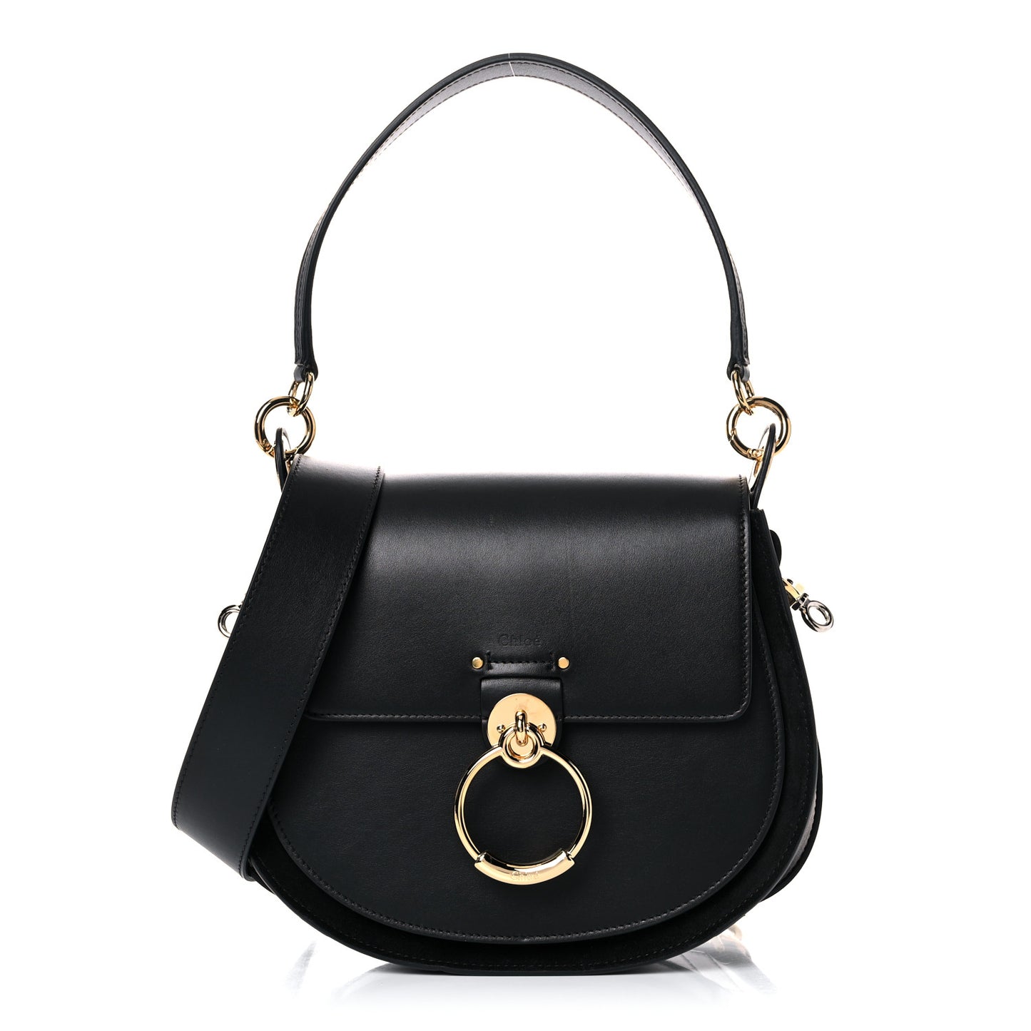 Calfskin Large Tess Bag Black