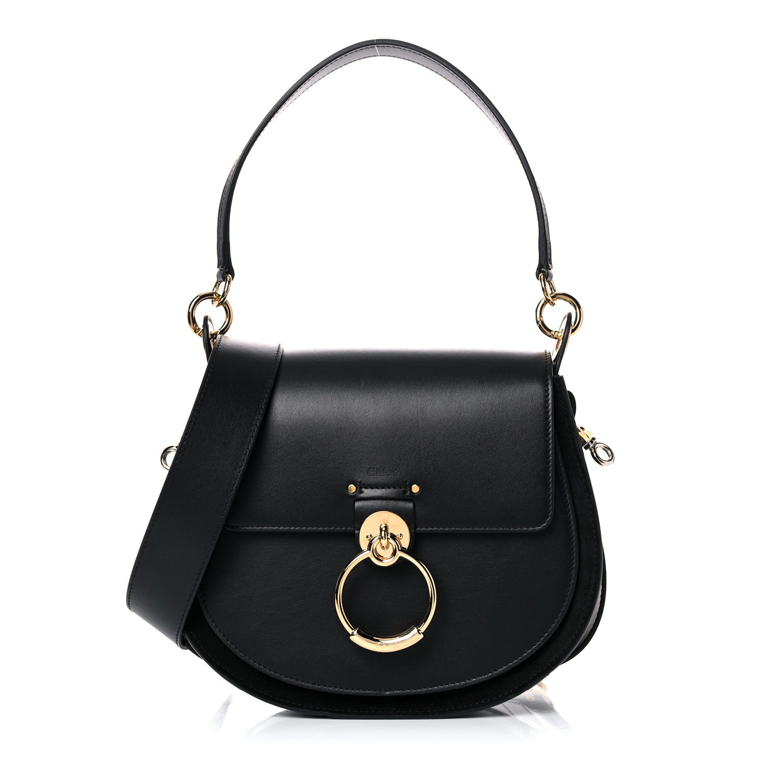 Chloe Calfskin Large Tess Bag Black 1 of 11