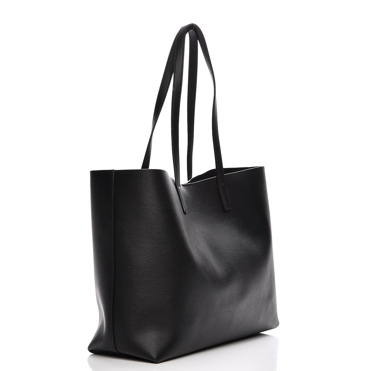 Calfskin Large Shopping Tote Black