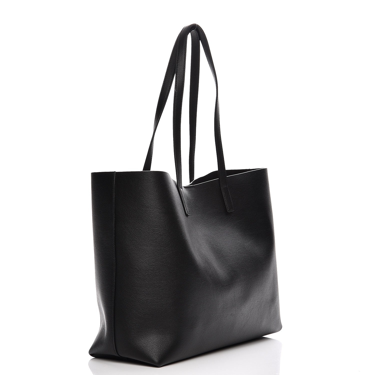 Saint Laurent Calfskin Large Shopping Tote Black 4 of 10