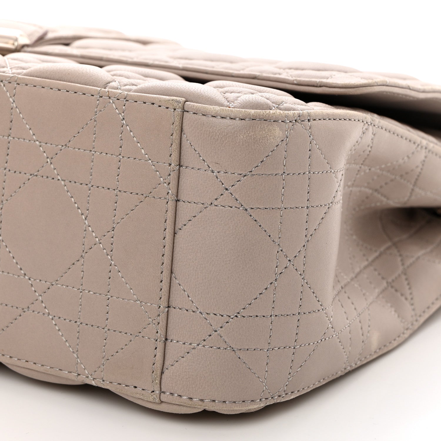 Christian Dior Lambskin Cannage Large Miss Dior Flap Grey 9 of 15