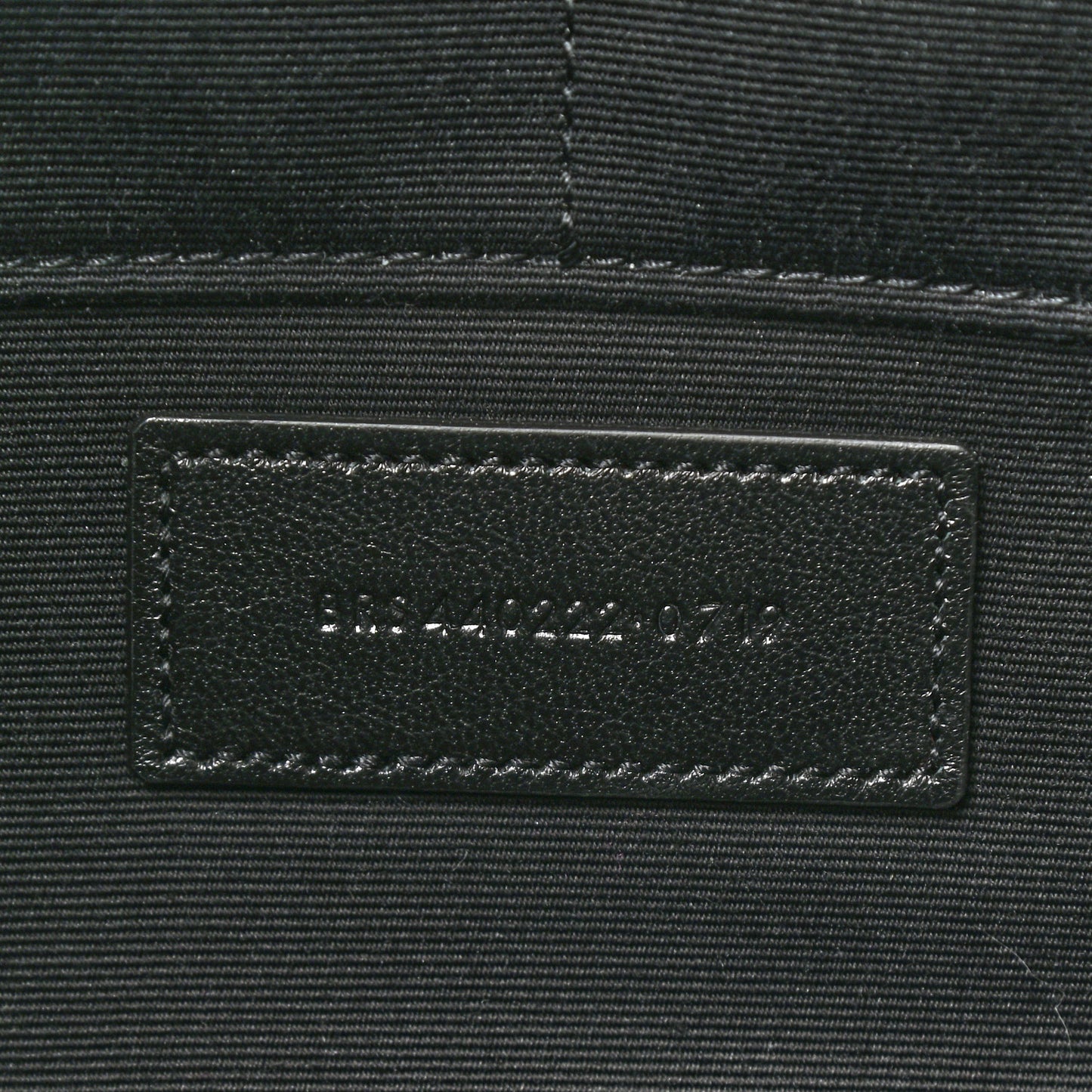 Calfskin Matelasse Chevron Monogram Document Holder Black
