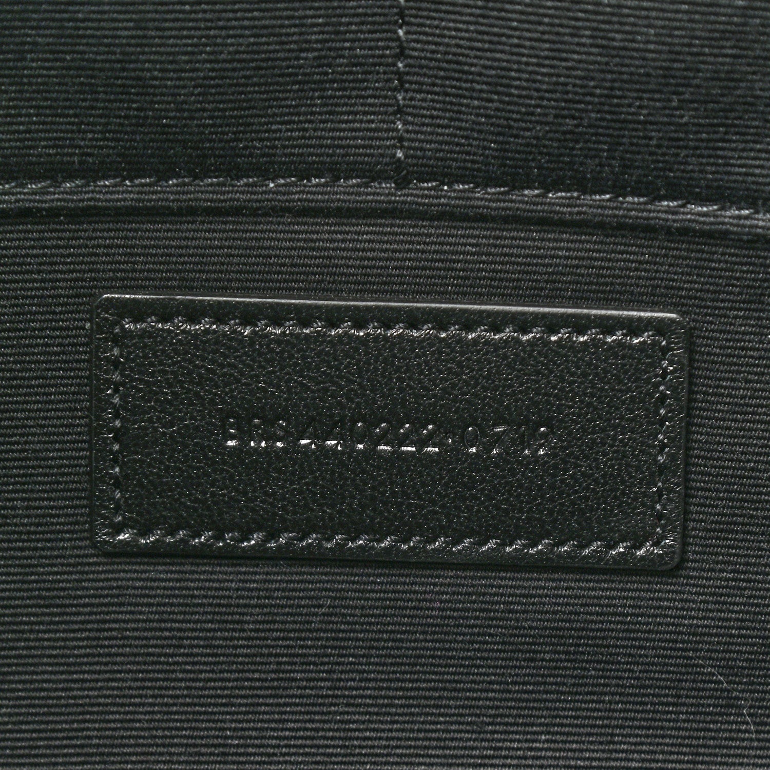 Saint Laurent Calfskin Matelasse Chevron Monogram Document Holder Black 8 of 8