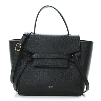 Celine Grained Calfskin Nano Belt Bag Black 1 of 9