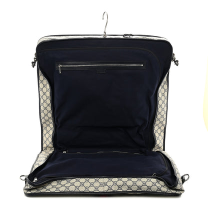 Gucci GG Supreme Monogram Web Savoy Garment Bag Beige Blue 4 of 9