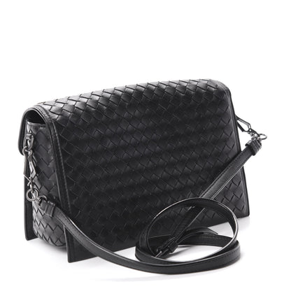 Bottega Veneta Nappa Intrecciato Small Messenger Black 3 of 10