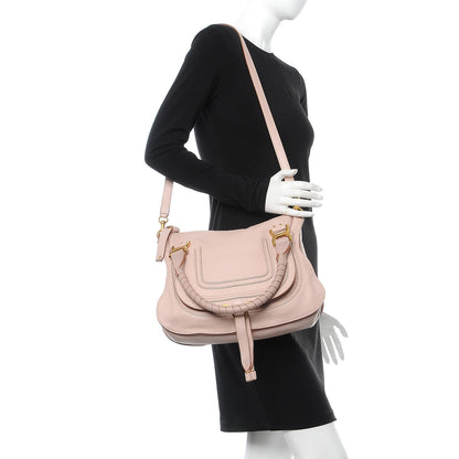 Chloe Calfskin Medium Marcie Satchel Nude Pink 2 of 9
