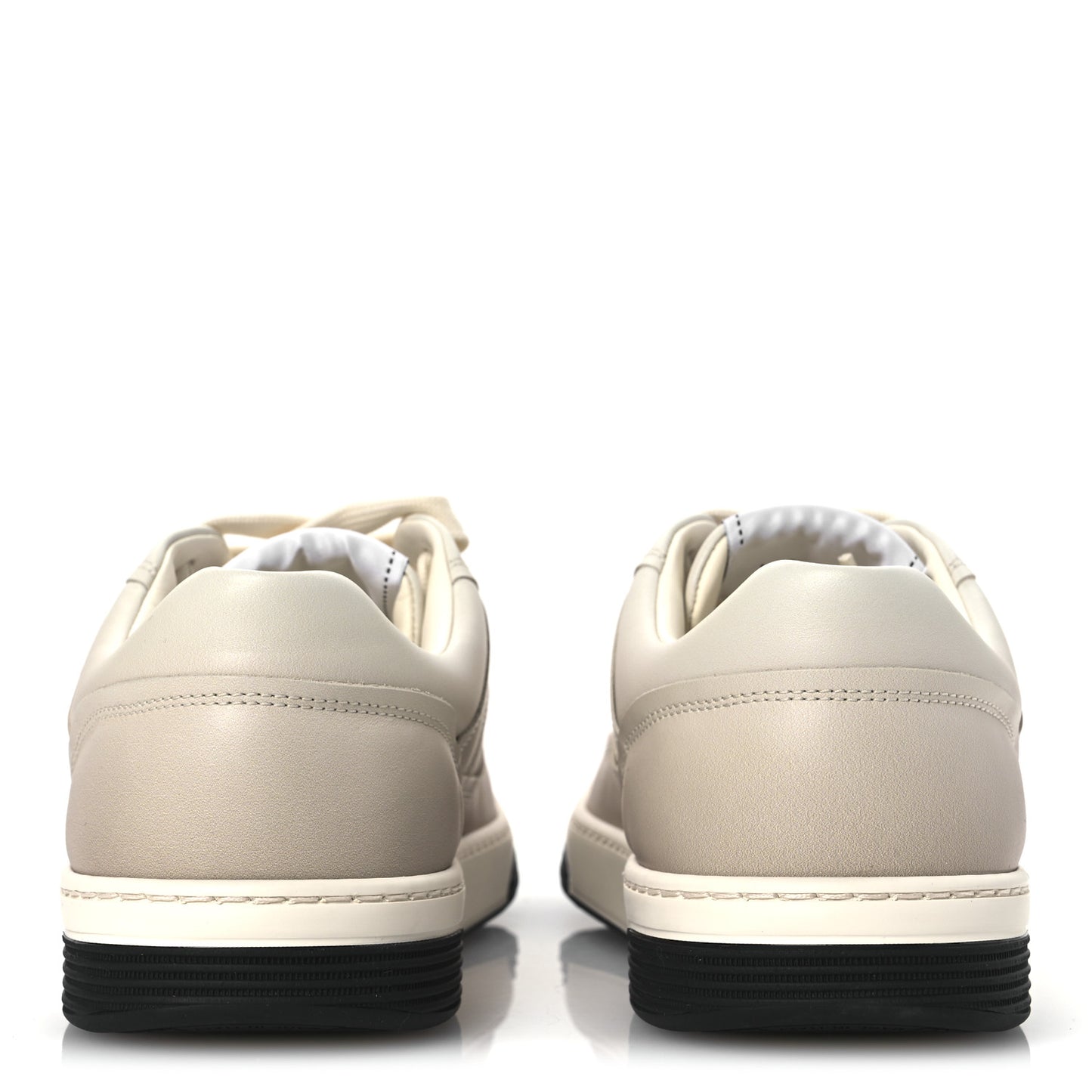 Printed Calfskin Womens CC Logo Sneakers 40 Beige