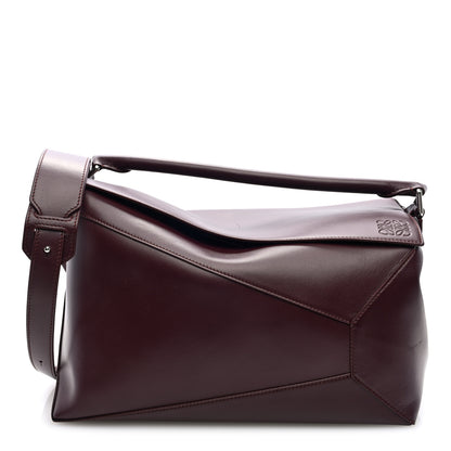 Loewe Calfskin Large Puzzle Edge Bag Burgundy 1 of 9
