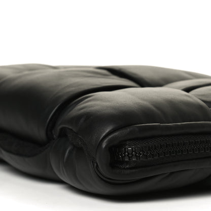 Bottega Veneta Calfskin Maxi Intrecciato Puffy Laptop Pouch Black 8 of 10