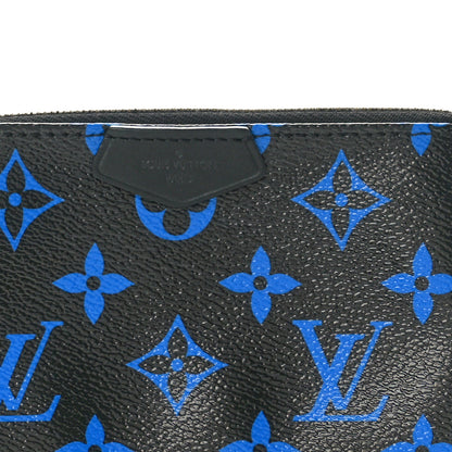 Louis Vuitton Colored Monogram Mini Pochette Accessories Blue Black 6 of 8