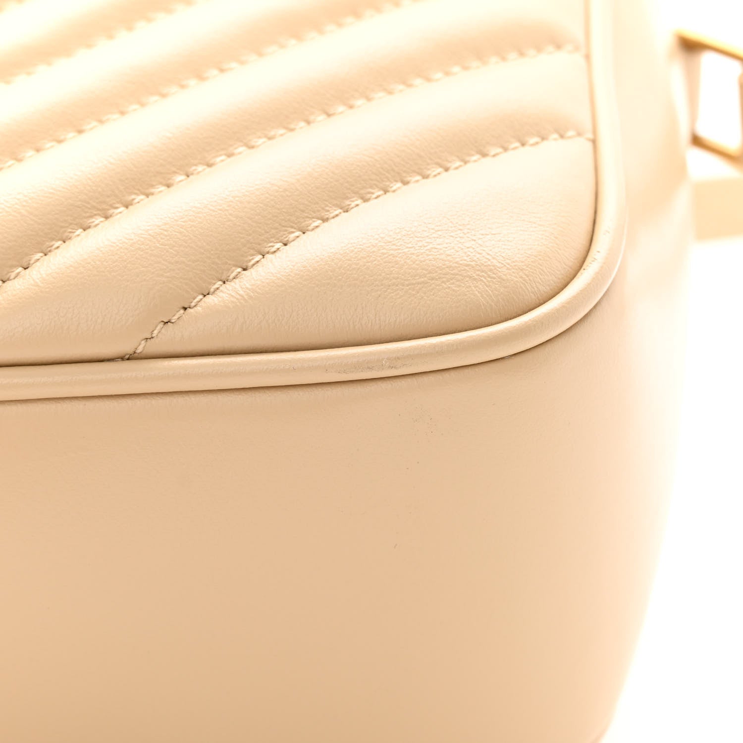 Saint Laurent Calfskin Matelasse Monogram Lou Camera Bag Nude Powder 11 of 12
