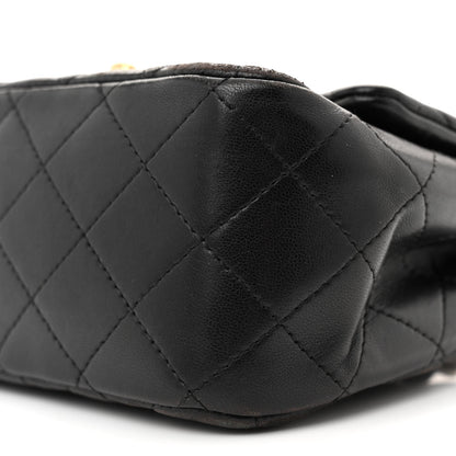 Chanel Lambskin Quilted Mini Square Flap Black 10 of 14