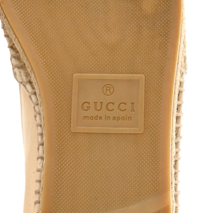 Gucci Canvas Logo Espadrilles Greggio 38 White 7 of 8