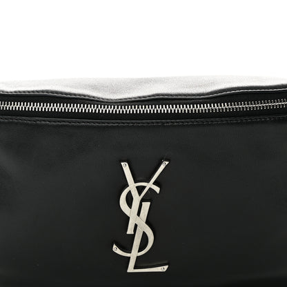 Saint Laurent Calfskin Monogram Belt Bag Black 8 of 14