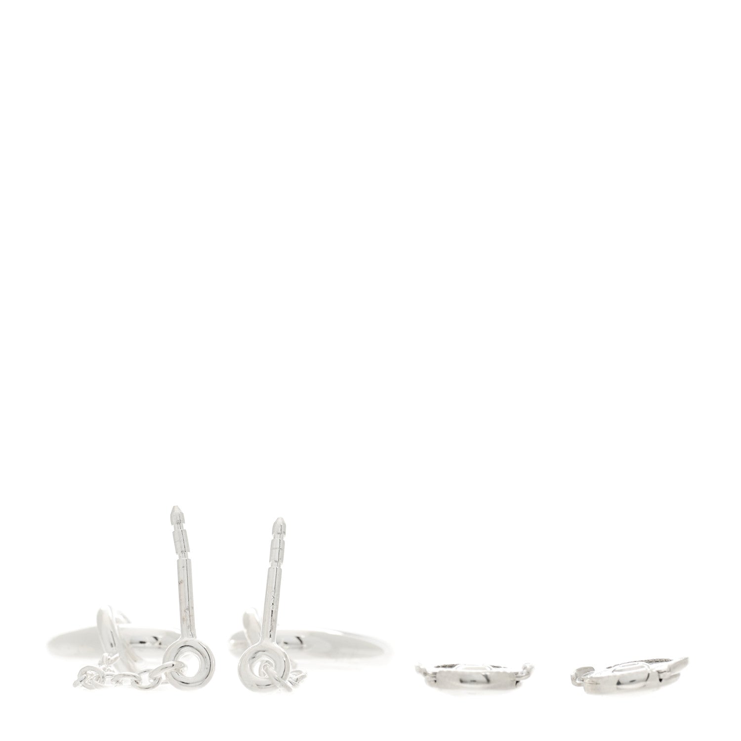 Hermes Sterling Silver Farandole Drop Earrings 3 of 5