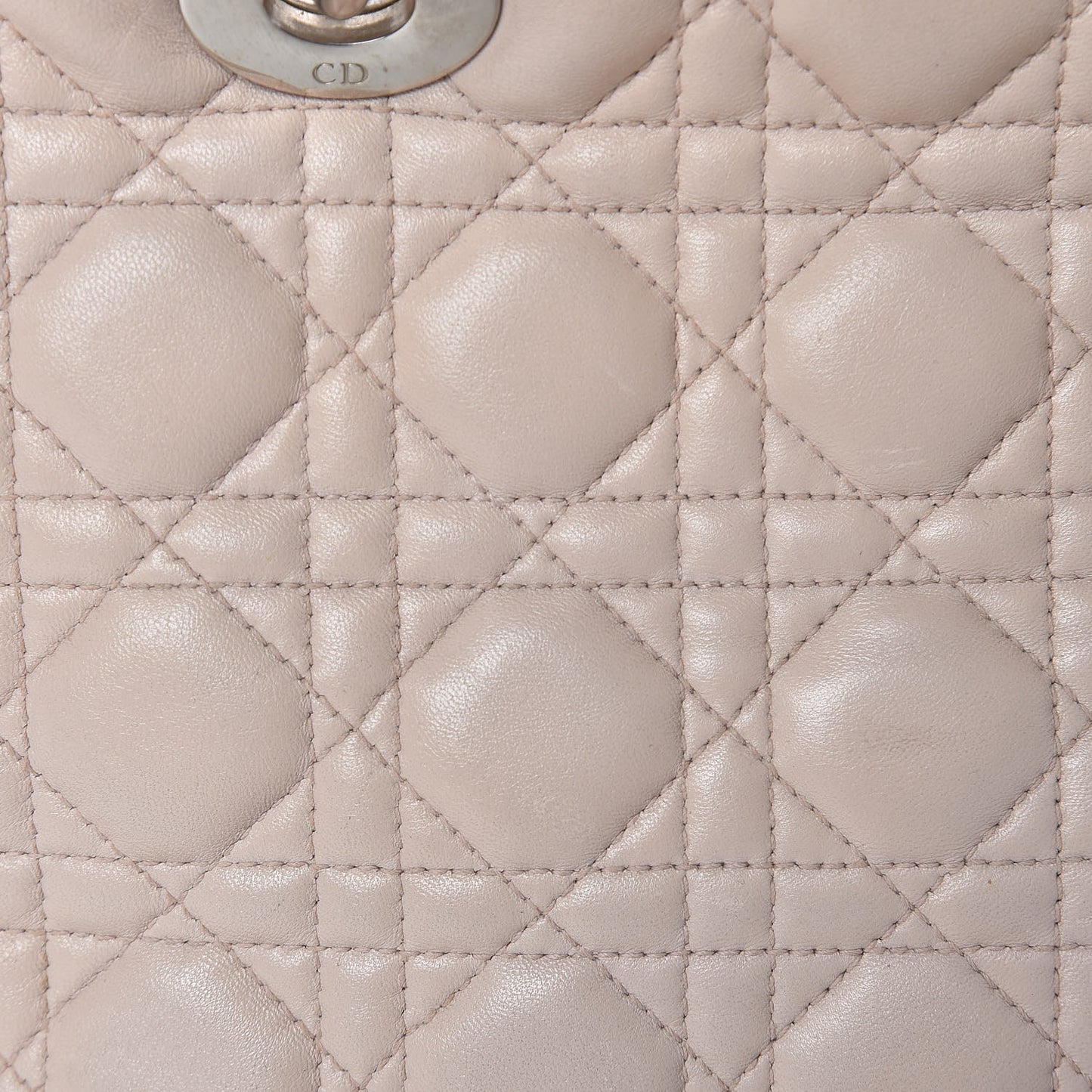 Lambskin Cannage Medium Lady Dior Light Pink