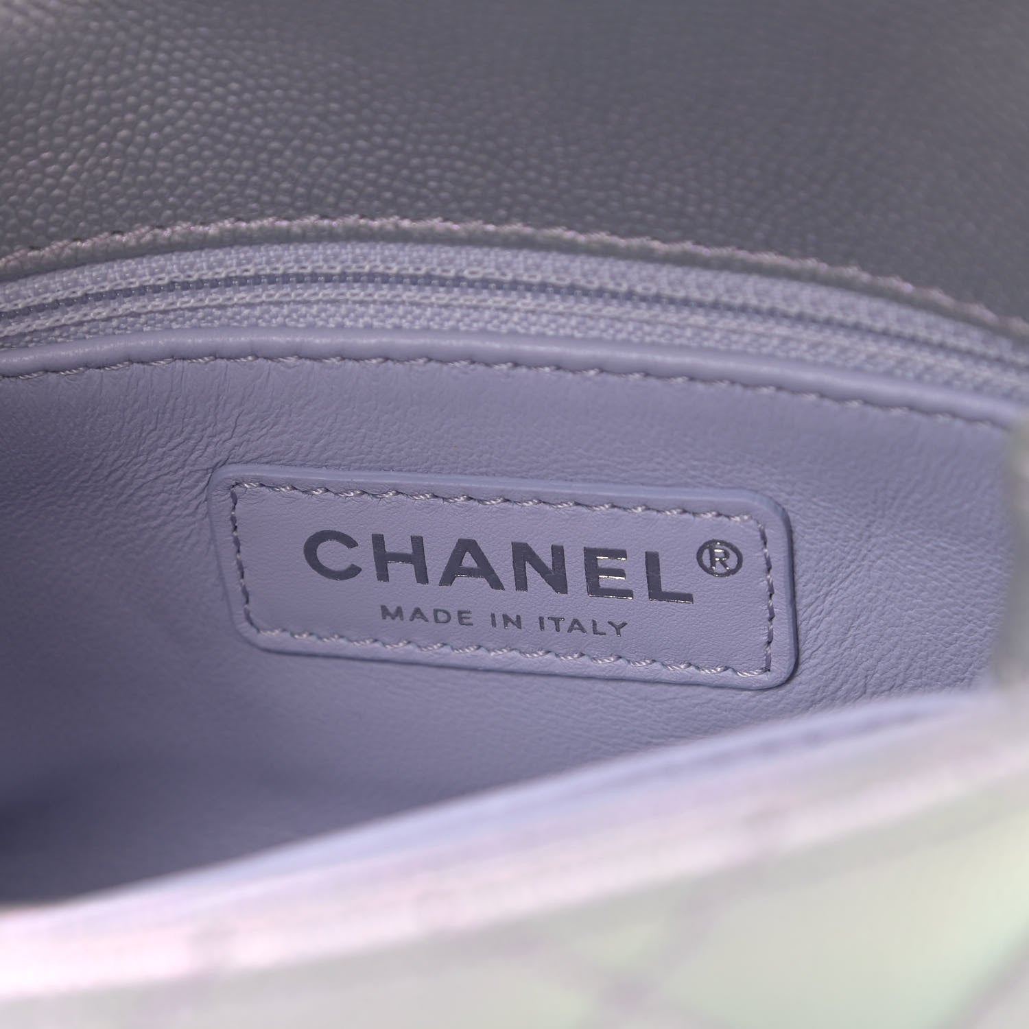 Chanel Iridescent Caviar Quilted Extra Mini Coco Handle Flap Purple 5 of 10