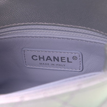 Chanel Iridescent Caviar Quilted Extra Mini Coco Handle Flap Purple 5 of 10